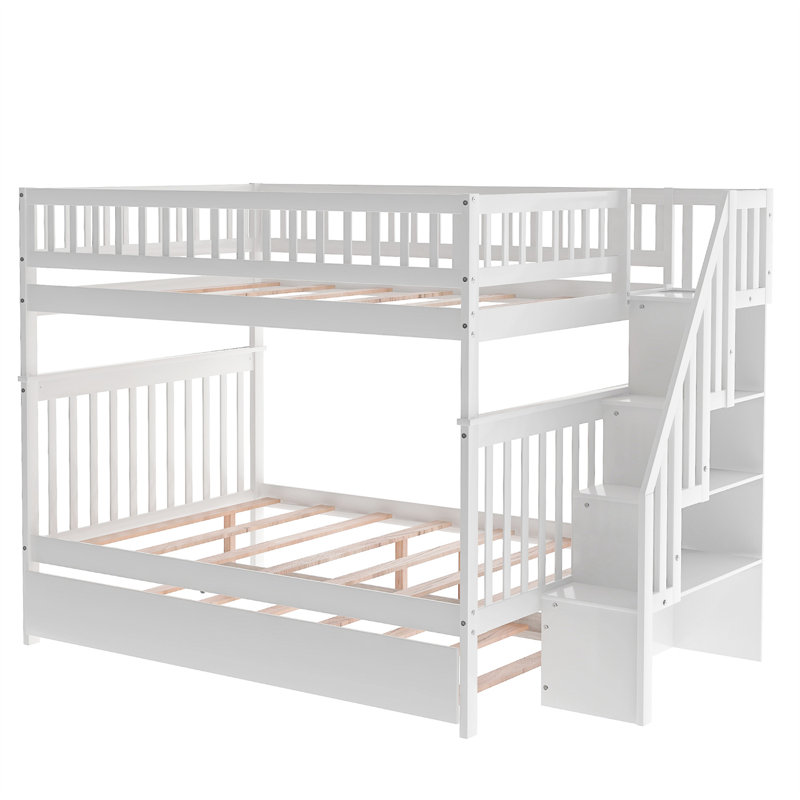 Harriet Bee Ayeshia Full Bunk Bed Bunk Bed with Bookcase by Harriet Bee